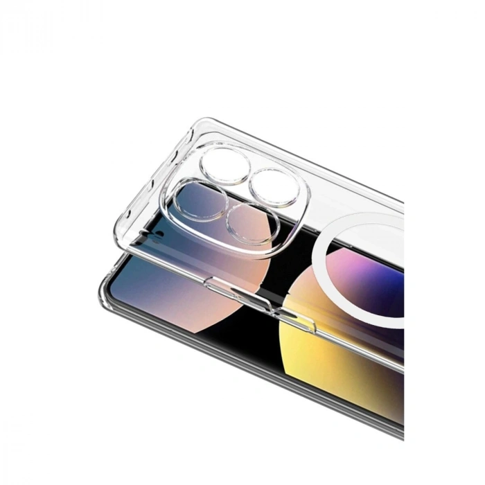 Note 14 Pro 4g Combo Sert Şeffaf Magsafe Kapak - Şeffaf
