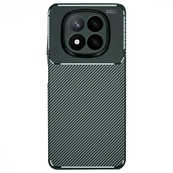 Note 14 Pro 4g Kılıf Auto Fus Karbon Kapak - Koyu Yeşil