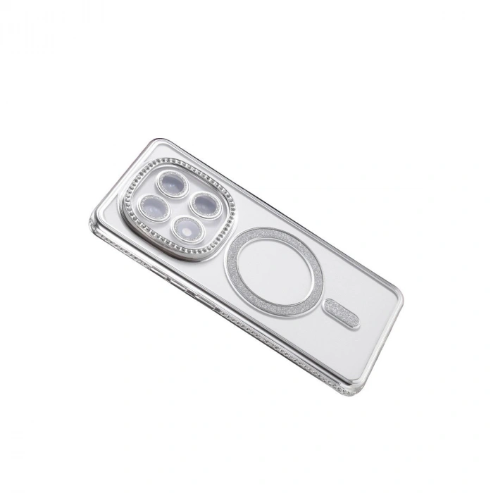 Note 14 Pro 5g Joke Simli Magneticsafe Kılıf - Gümüş