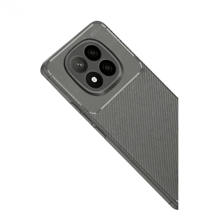 Note 14 Pro Plus Kılıf Auto Fus Karbon Kapak - Gri