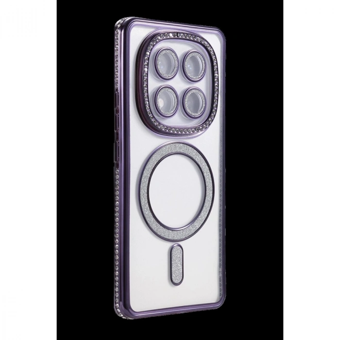 Note 15 4g Joke Simli Magneticsafe Kılıf - Derin Mor
