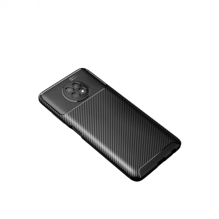 Note 9 5g Kılıf Auto Fus Karbon Kapak - Siyah