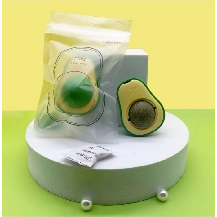 okado Şeklinde Catnipli Doğal Kedi Yalama Topu 6 Cm