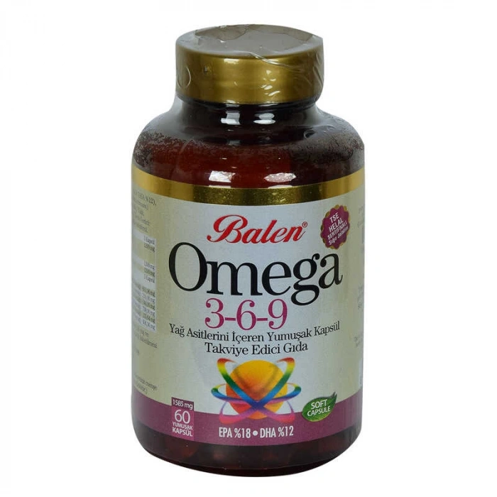 Omega 3-6-9 1585 Mg x 60 Yumuşak  EPA-18 DHA-12