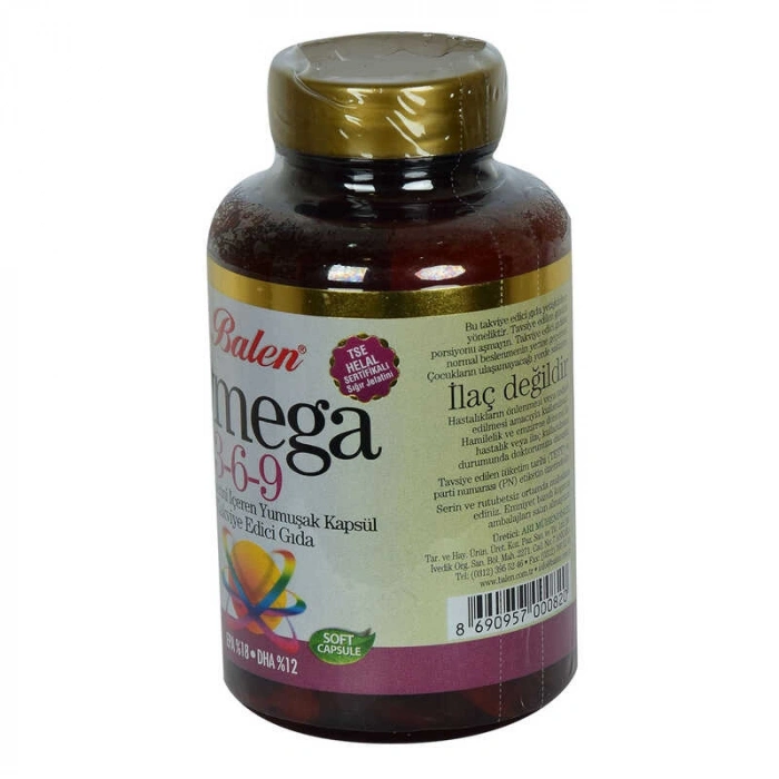 Omega 3-6-9 1585 Mg x 60 Yumuşak  EPA-18 DHA-12