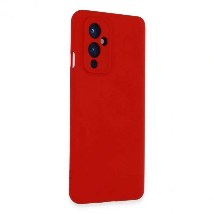 One Plus 9 Kılıf Nano İçi Kadife  - Kırmızı