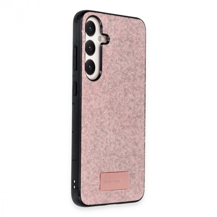 Onegif  Galaxy A05s Bright Simli Kapak - Pembe