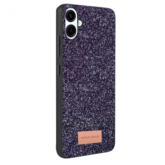 Onegif  Galaxy A07 4g Bright Simli Kapak - Derin Mor