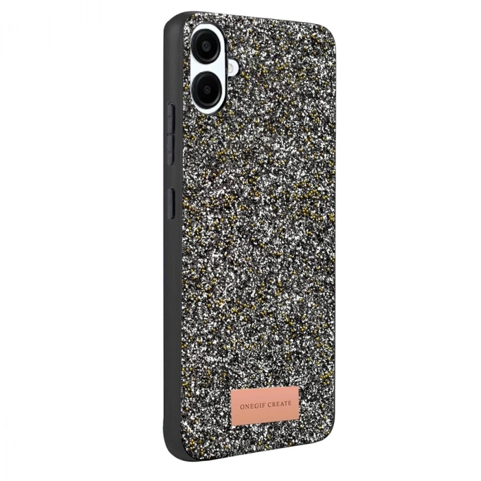 Onegif  Galaxy A07 4g Bright Simli Kapak - Gold