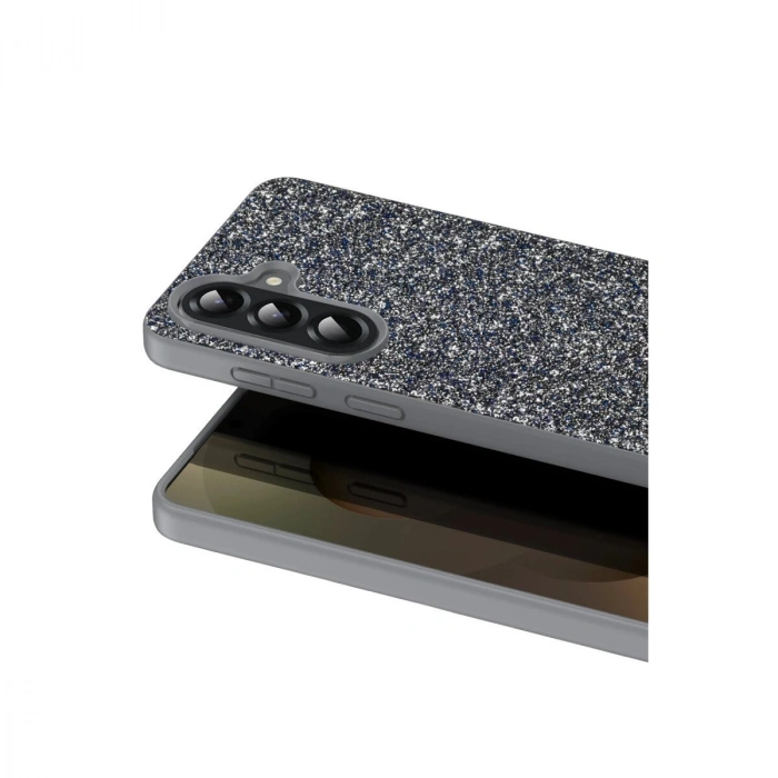 Onegif  Galaxy A17 5g Bright Simli Kapak - Gümüş