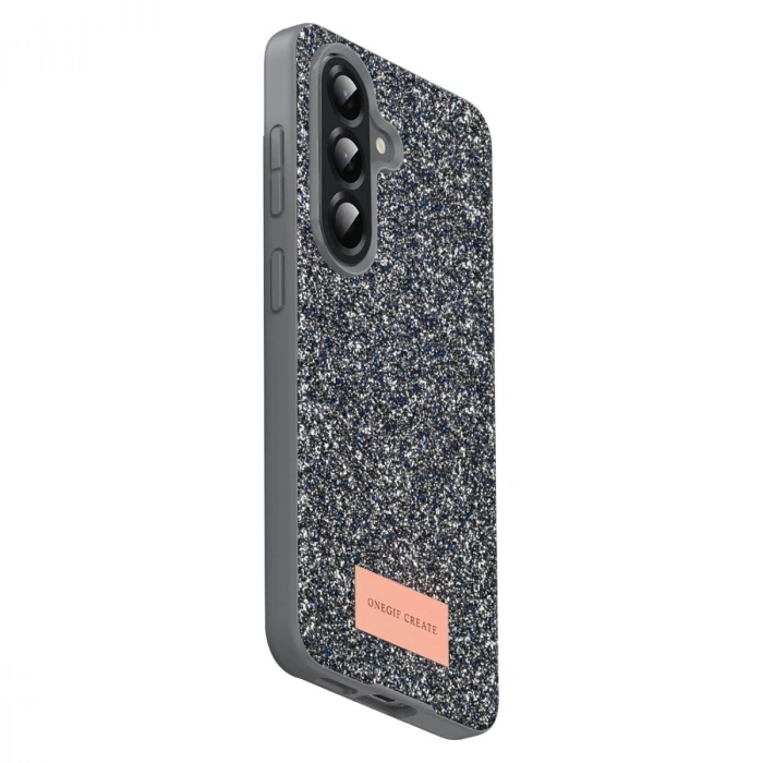 Onegif  Galaxy A17 5g Bright Simli Kapak - Gümüş