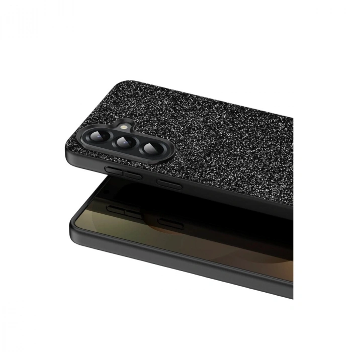 Onegif  Galaxy A17 5g Bright Simli Kapak - Siyah