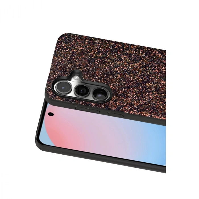 Onegif  Galaxy S24 Fe Bright Simli Kapak - Derin Mor