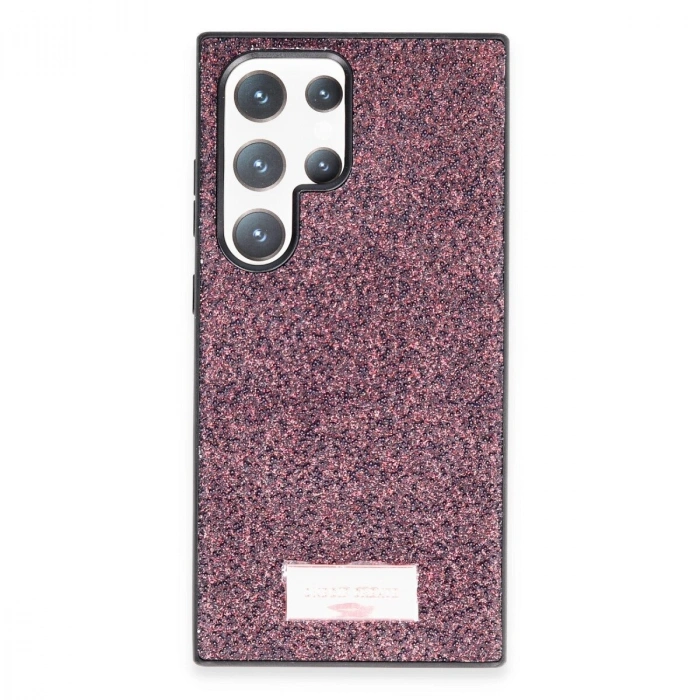Onegif  Galaxy S24 Ultra Bright Simli Kapak - Derin Mor