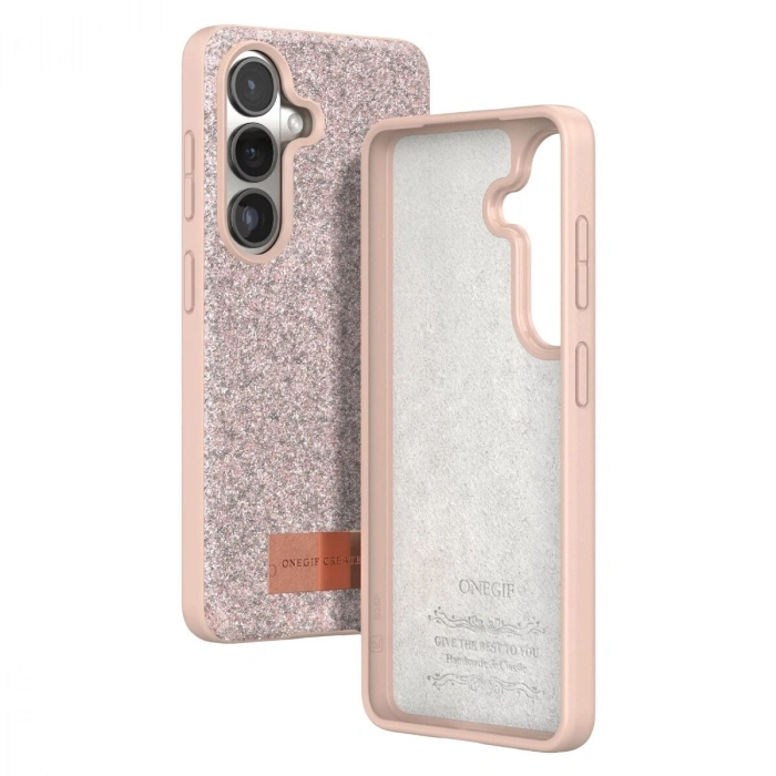 Onegif  Galaxy S26 Plus Bright Simli Kapak - Pembe