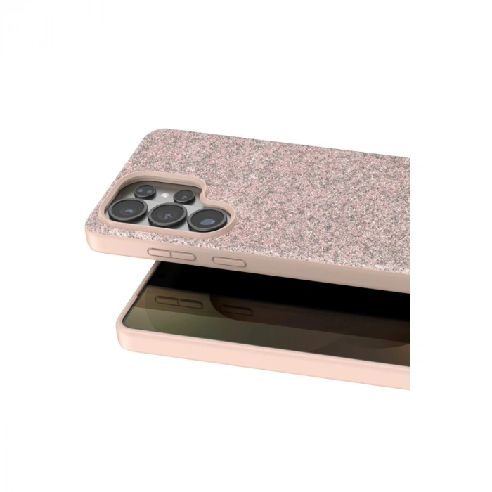 Onegif  Galaxy S26 Ultra Bright Simli Kapak - Pembe