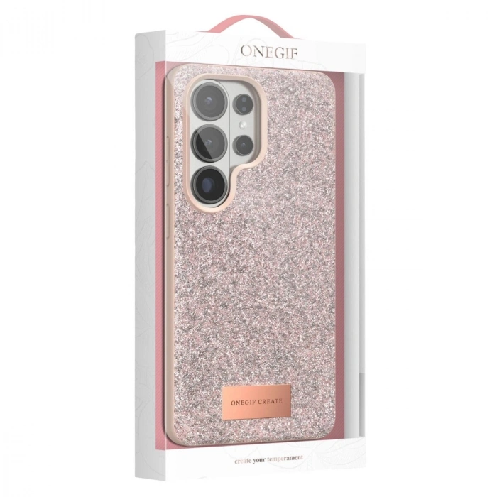 Onegif  Galaxy S26 Ultra Bright Simli Kapak - Siyah