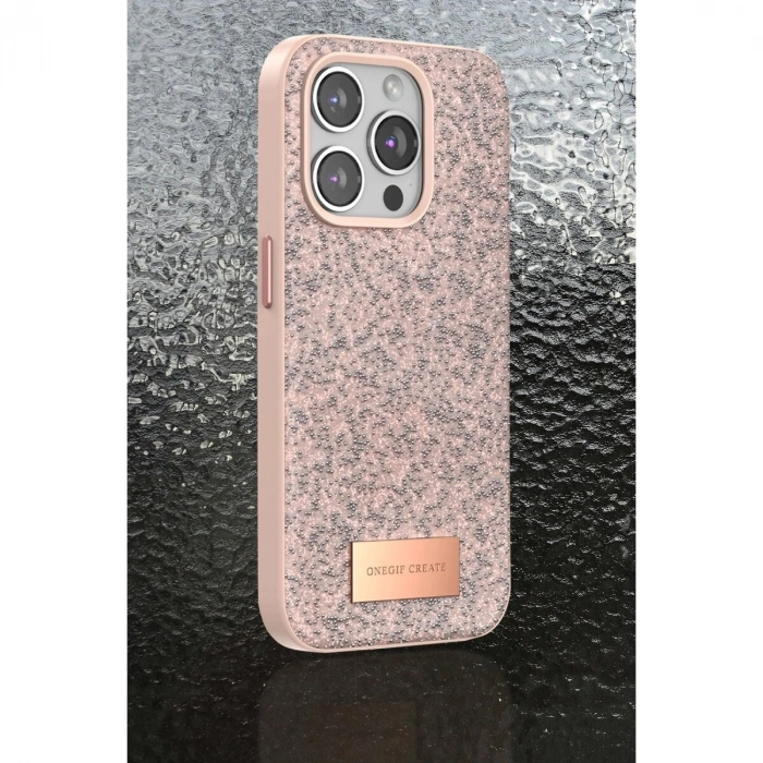 Onegif  İphone 11 Bright Simli Kapak - Derin Mor