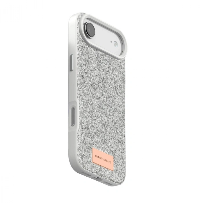 Onegif  İphone 17 Air Bright Simli Kapak - Beyaz