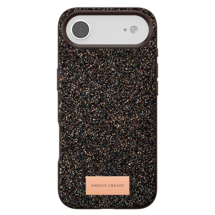 Onegif  İphone 17 Air Bright Simli Kapak - Gold