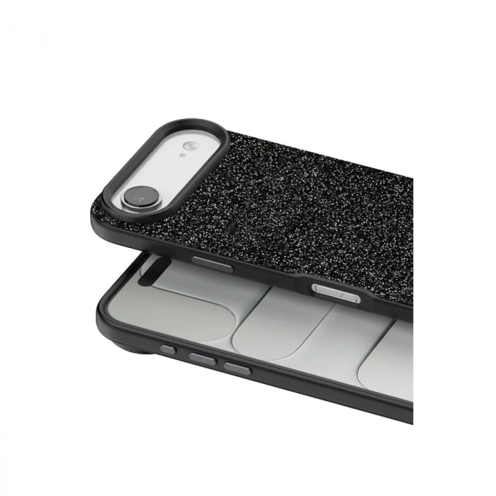 Onegif  İphone 17 Air Bright Simli Kapak - Siyah