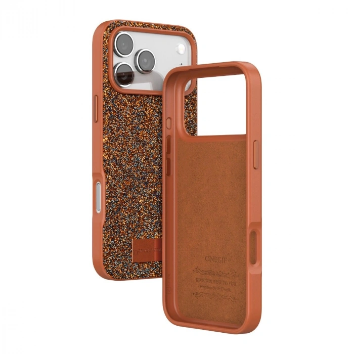 Onegif  İphone 17 Pro Bright Simli Kapak - Tcu