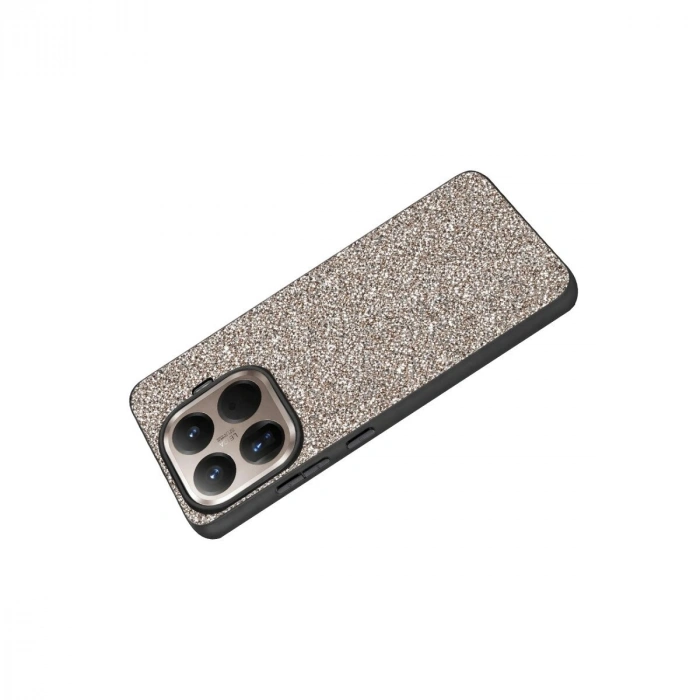 Onegif  Mi 15t Pro Bright Simli Kapak - Gümüş
