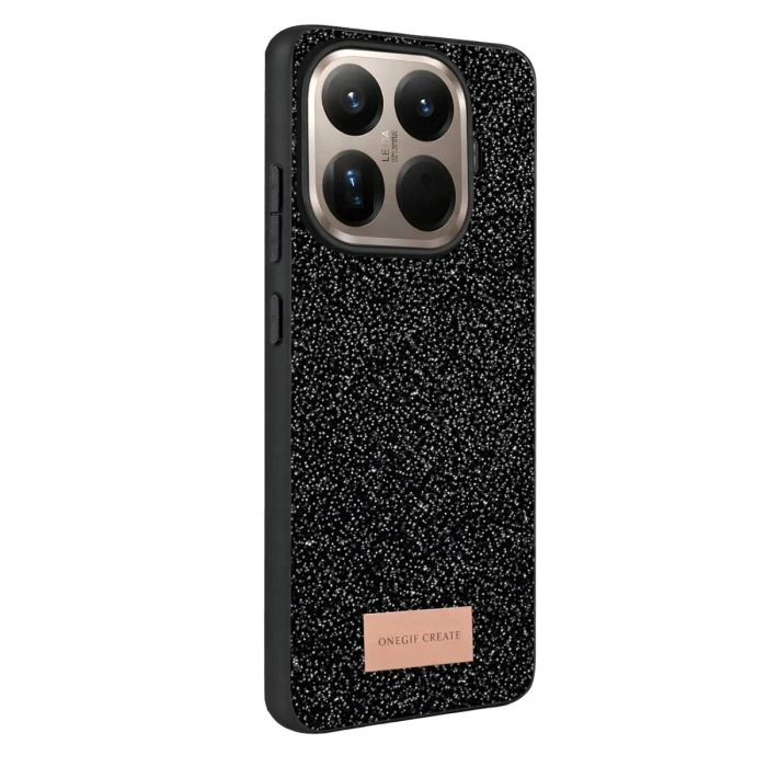 Onegif  Mi 15t Pro Bright Simli Kapak - Siyah