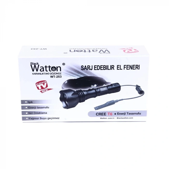 Orjinal 600 Lümen Tx6 Şarjlı Özel cı Feneri  Wt-253