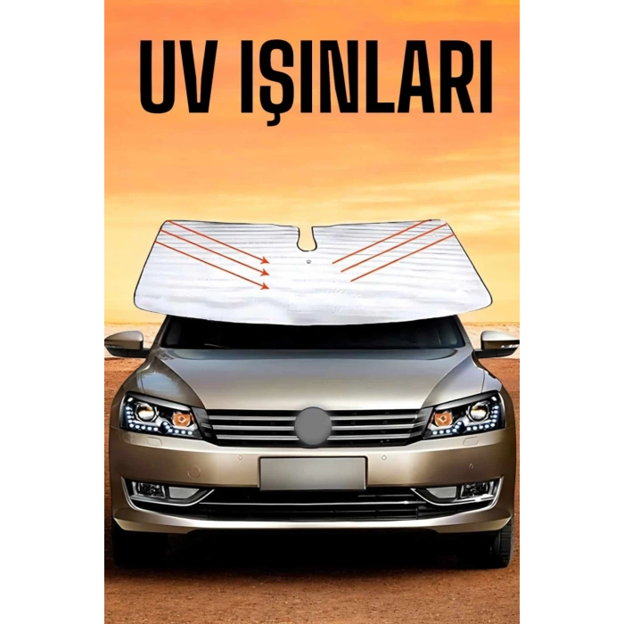 Oto Güneşlik Tüm Araç Tiplerine Uygun Isı Önleyici