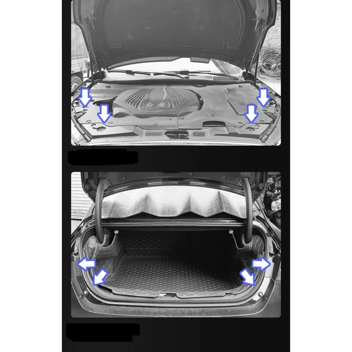 Oto Koruyucu 10 lu Ped - Araç Kapı - Bagaj - Kaput  Darbe ve Ses Emici Contalar