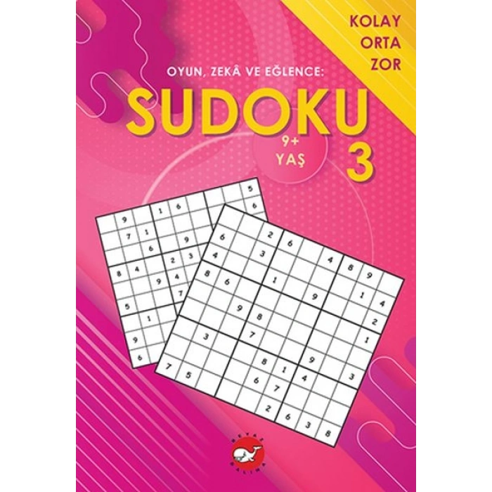 Oyun, Zeka ve Eğlence Sudoku 3 Kolay, Orta, Zor (9+ Yaş)