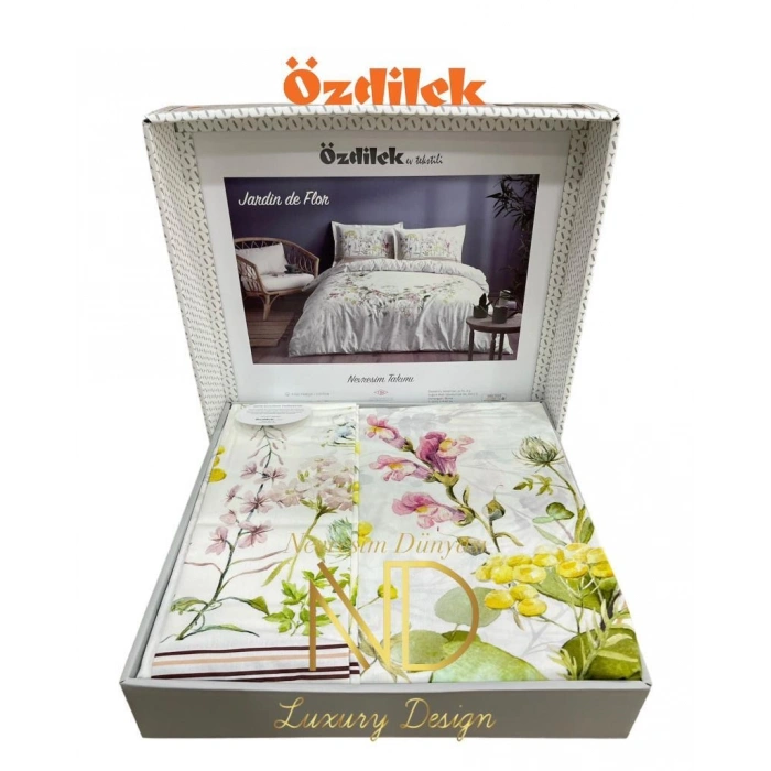Özdilek Çift Kişilik Ranforce Nev Takımı De Flor Beyaz