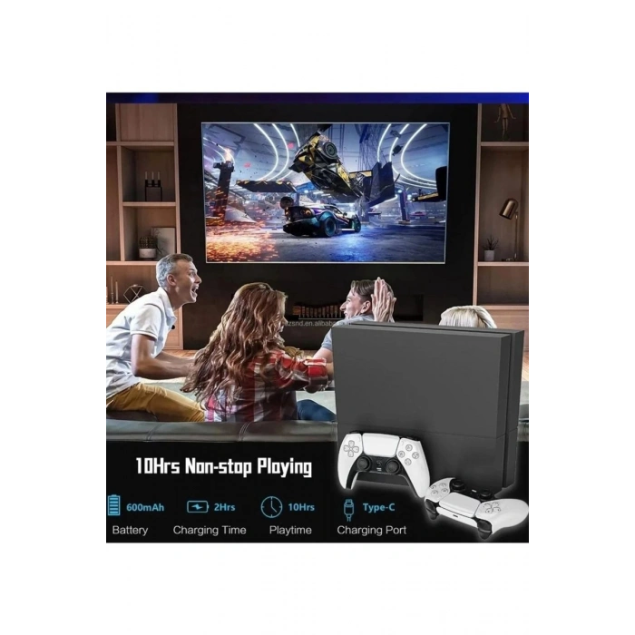 P4 Plus Bluetooth Titreşimli Ps4/ps5 Uyumlu Pc Telefon Jtick Kablosuz Oyun Kolu Siyah