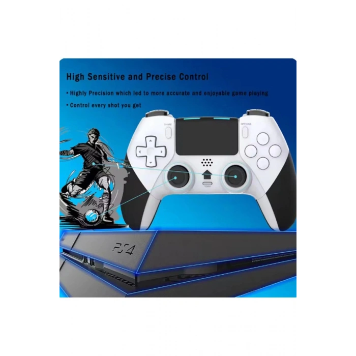 P4 Plus Bluetooth Titreşimli Ps4/ps5 Uyumlu Pc Telefon Jtick Kablosuz Oyun Kolu Siyah