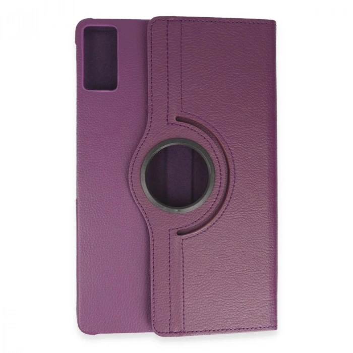 Pad 6 Kılıf 360 Tablet Deri Kılıf - Mürdüm