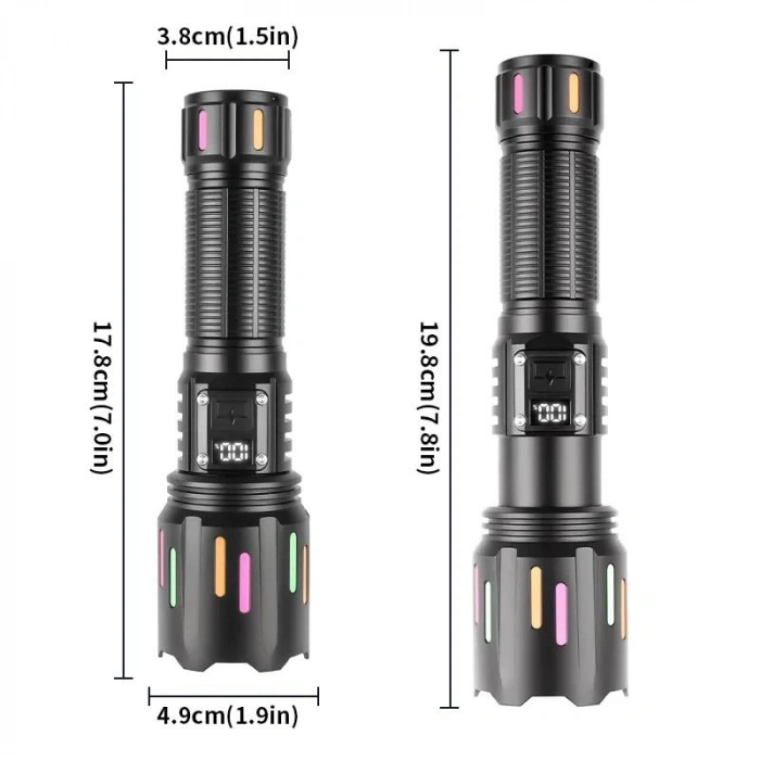 PeakStar Ps-9954 30w Zoomlu Led Powerbank Özellikli Şarjlı Profesyonel El Feneri