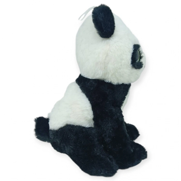 Peluş Cam Gözlü Hayvanlar 25 cm - Panda - 1 ADET
