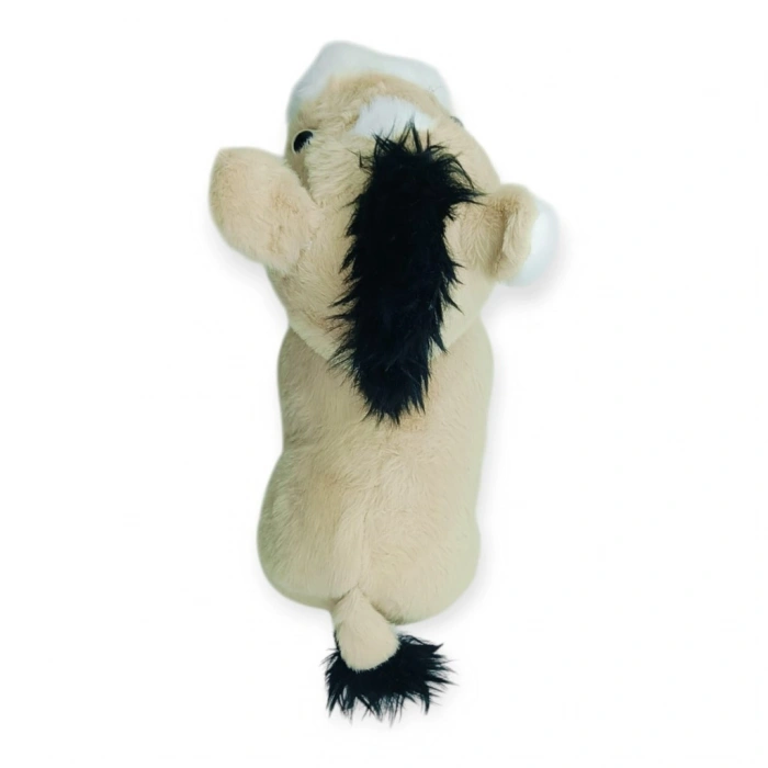 Peluş Hayvanlar Sesli 30 cm At - Bej - 1 ADET