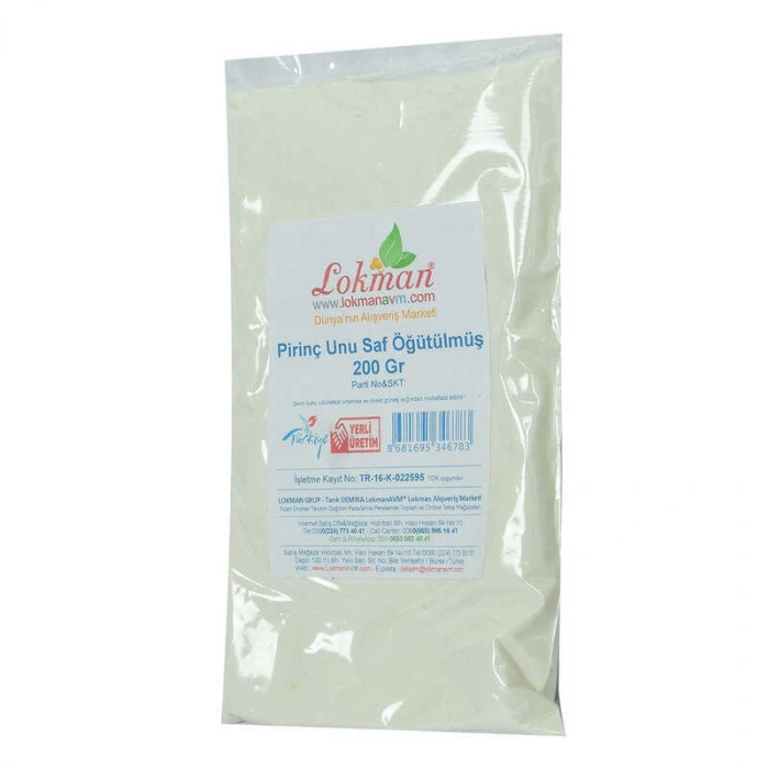 Pirinç Unu Saf Öğütülmüş 200 Gr Paket