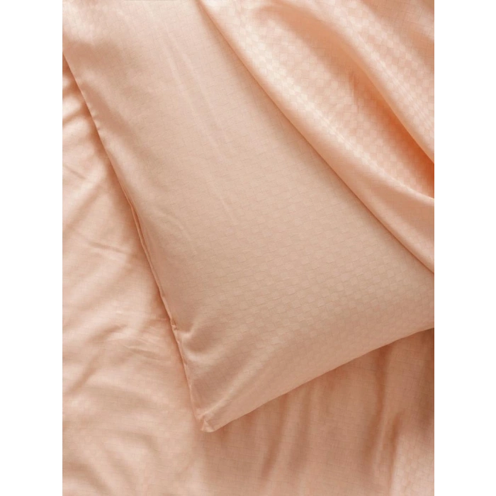 Plaid Çift Kişilik Nev Takımı Somon