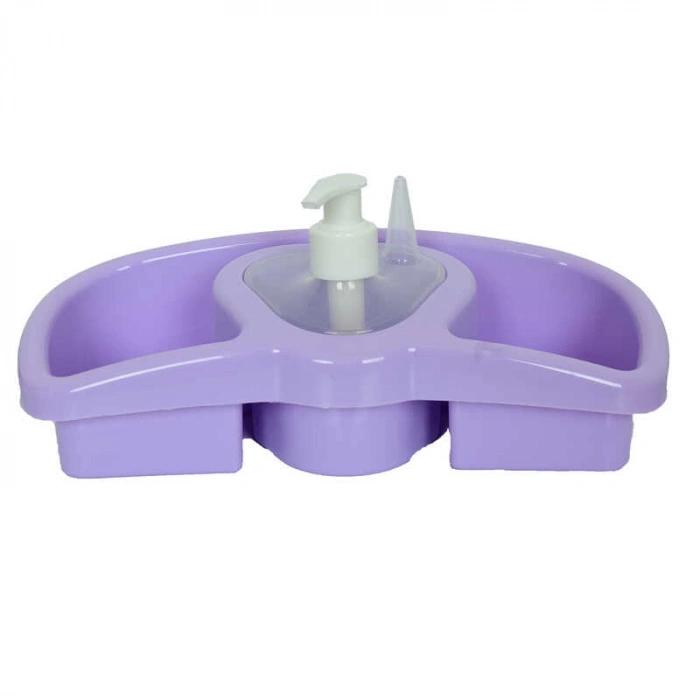 Plastik Bulaşık Seti Sabunluk Karışık Renk Kutulu ZP-218