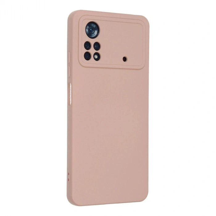 Po X4 Pro 5g Kılıf Nano İçi Kadife  - Pudra