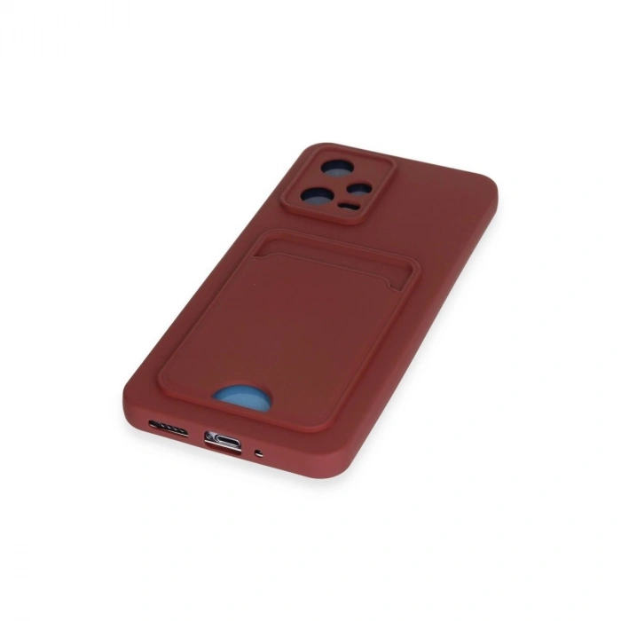 Po X5 5g Kılıf Kelvin Kartvizitli  - Bordo