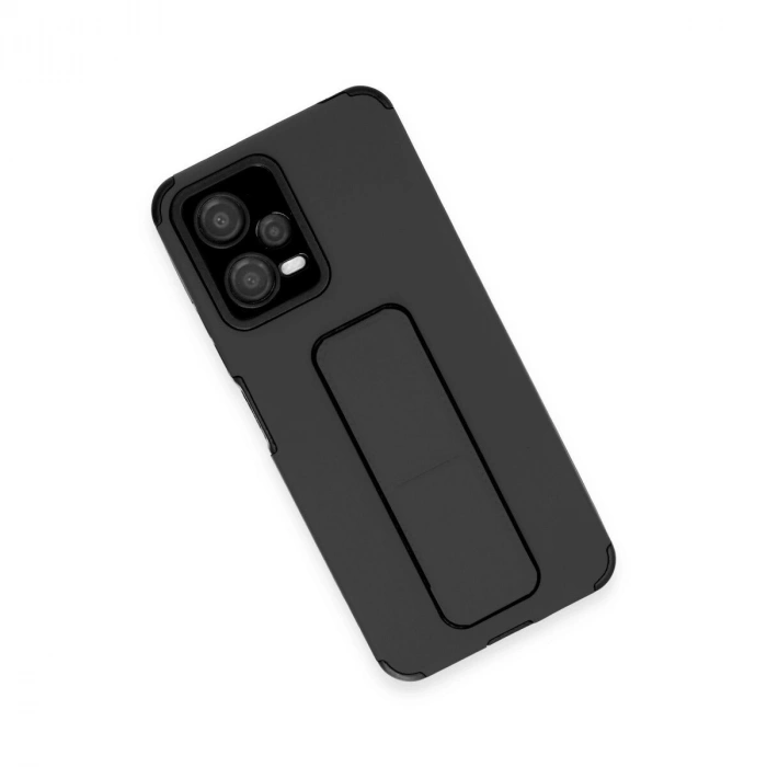 Po X5 5g Kılıf Mega Standlı  - Siyah