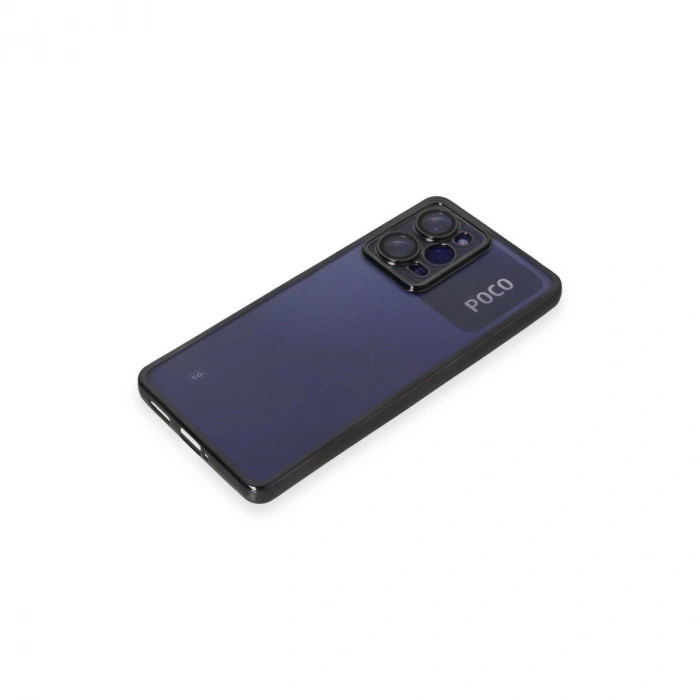 Po X5 Pro 5g Kılıf  Lensli  - Siyah