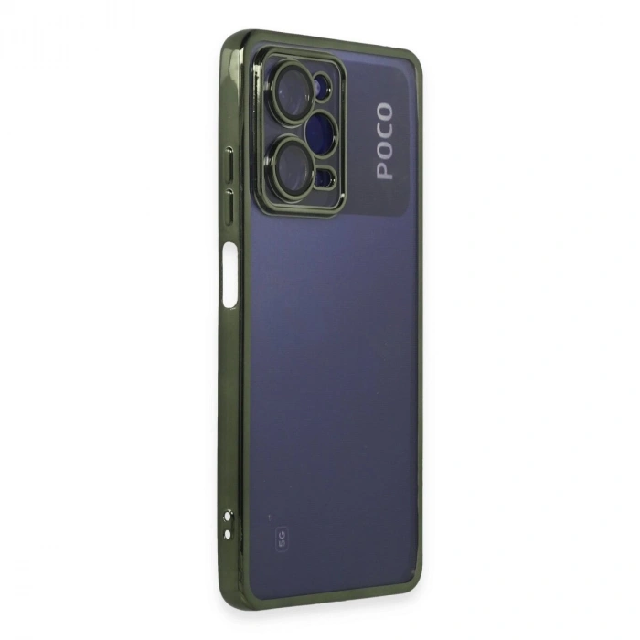 Po X5 Pro 5g Kılıf  Lensli  - Yeşil