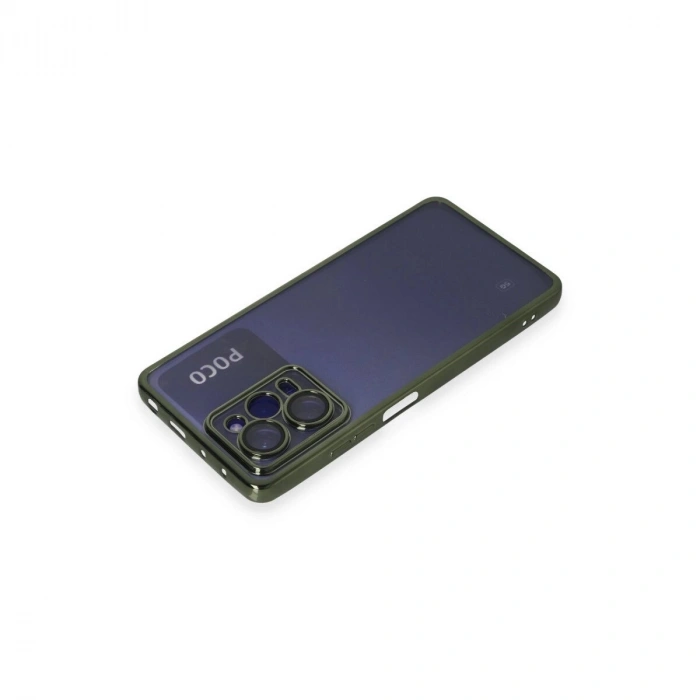 Po X5 Pro 5g Kılıf  Lensli  - Yeşil