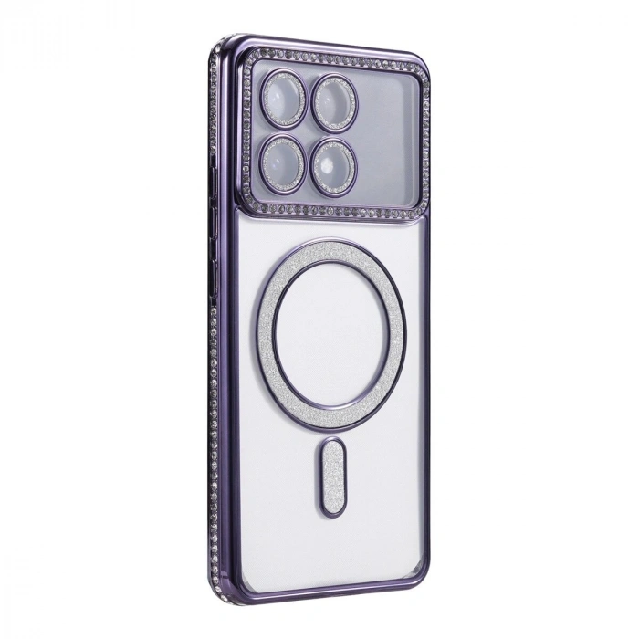 Po X6 Pro Joke Simli Magneticsafe Kılıf - Derin Mor
