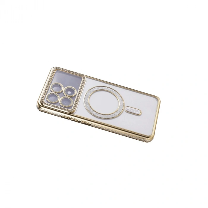 Po X6 Pro Joke Simli Magneticsafe Kılıf - Gold